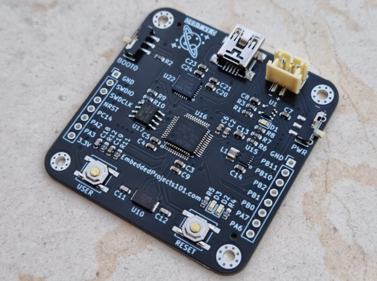 Battery Powered STM32 board